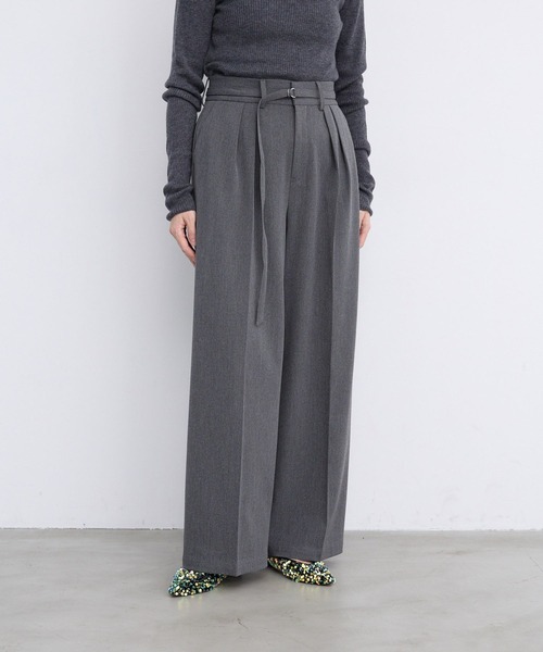 LEPSIM（レプシィム）の「【FOR I SERIES】細ベルトワイドパンツ　967665（その他パンツ・レディース・ブラック/ライトグリーン/グレー・SMALL/MEDIUM）」の15枚目の写真