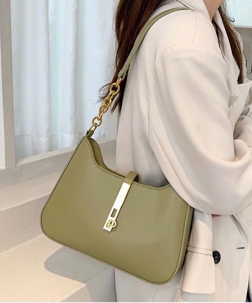 Burner(バーナー)の「【OKUOKU Recommend Select】チェーン ハンドル ワンショルダーバッグ oku-bag-714261107700-31(ショルダーバッグ・レディース・アイボリー/ブラウン/モカ/ブラック/ライトグリーン・FREE)」の5枚目の写真