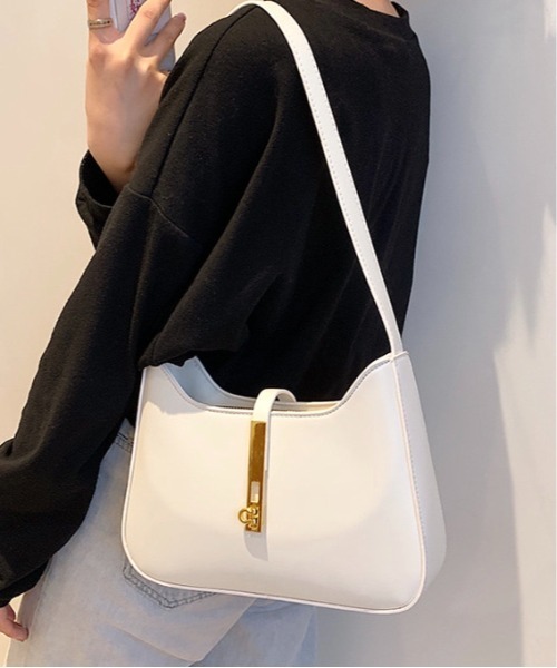 Burner(バーナー)の「【OKUOKU Recommend Select】チェーン ハンドル ワンショルダーバッグ oku-bag-714261107700-31(ショルダーバッグ・レディース・アイボリー/ブラウン/モカ/ブラック/ライトグリーン・FREE)」の2枚目の写真