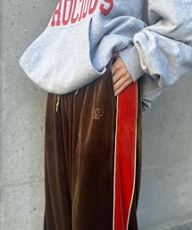 【2サイズ展開】ベロアサイドライントラックパンツ