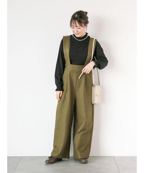 ehka sopo（エヘカソポ）の「襟フリルニット（ニット/セーター・レディース・ブラック/ピンク/グリーン/キナリ・F）」の7枚目の写真