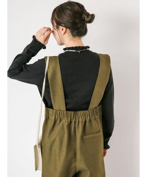 ehka sopo（エヘカソポ）の「襟フリルニット（ニット/セーター・レディース・ブラック/ピンク/グリーン/キナリ・F）」の18枚目の写真