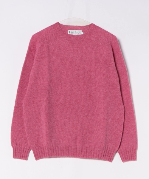 Harley of Scotland（ハーレーオブスコットランド）の「【HARLEY OF SCOTLAND】別注シャギークルーネックセーター（ニット/セーター・メンズ・ライトグリーン/ピンク/ライトグレー/パープル/サックスブルー/ピンク系その他/パープル系その他2/グリーン系その他2/イエロー/ピンク系その他3/ピンク系3・38/40/42）」の9枚目の写真