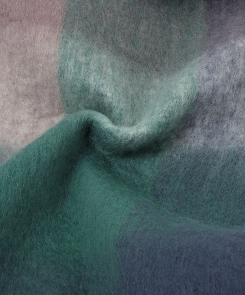 GLOBAL WORK（グローバルワーク）の「ボリュームチェックストール/981556（ストール/ショール・レディース・ブルー/パープル系その他2/ブラウン/アイボリー・FREE）」の8枚目の写真