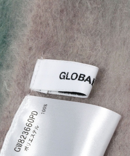 GLOBAL WORK（グローバルワーク）の「ボリュームチェックストール/981556（ストール/ショール・レディース・ブルー/パープル系その他2/ブラウン/アイボリー・FREE）」の9枚目の写真