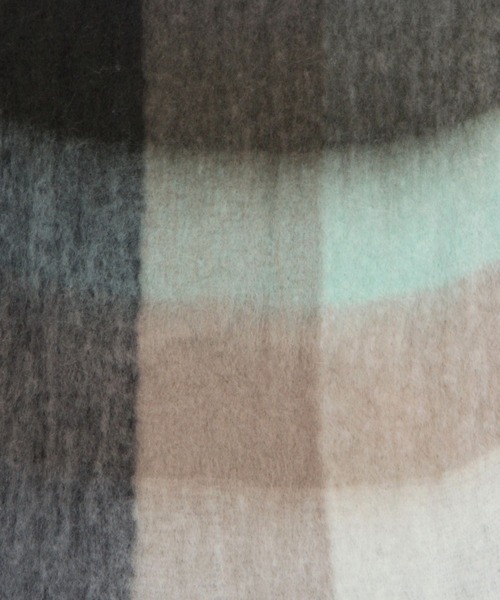 GLOBAL WORK（グローバルワーク）の「ボリュームチェックストール/981556（ストール/ショール・レディース・ブルー/パープル系その他2/ブラウン/アイボリー・FREE）」の10枚目の写真