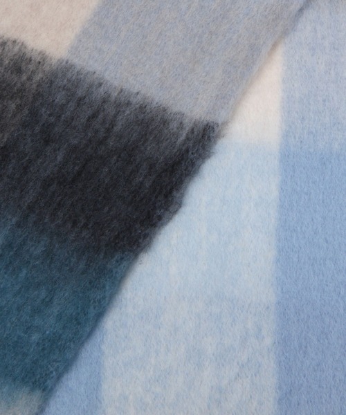 GLOBAL WORK（グローバルワーク）の「ボリュームチェックストール/981556（ストール/ショール・レディース・ブルー/パープル系その他2/ブラウン/アイボリー・FREE）」の15枚目の写真