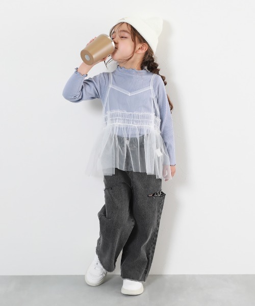 devirock（デビロック）の「ハイウエスト カットアウトデニム（デニムパンツ・キッズ・その他1/その他2/その他3・110cm/120cm/130cm/140cm/150cm/160cm/100cm）」の17枚目の写真