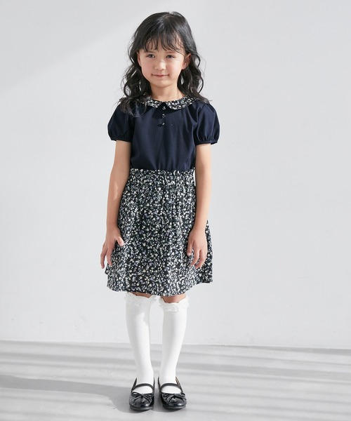 ROPE' PICNIC(ロペピクニック)の「【KIDS】小花柄インパンスカート/セットアップ対応(スカート・キッズ・ブラック系その他/ホワイト系その他2・150/110/120/130/140)」の19枚目の写真