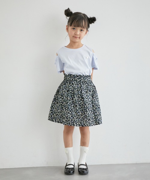 ROPE' PICNIC(ロペピクニック)の「【KIDS】小花柄インパンスカート/セットアップ対応(スカート・キッズ・ブラック系その他/ホワイト系その他2・150/110/120/130/140)」の18枚目の写真