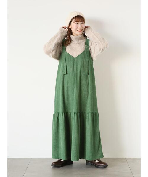 ehka sopo（エヘカソポ）の「オーバーシルエットハイネックニット（ニット/セーター・レディース・チャコールグレー/ベージュ/グリーン/ラベンダー・F）」の21枚目の写真