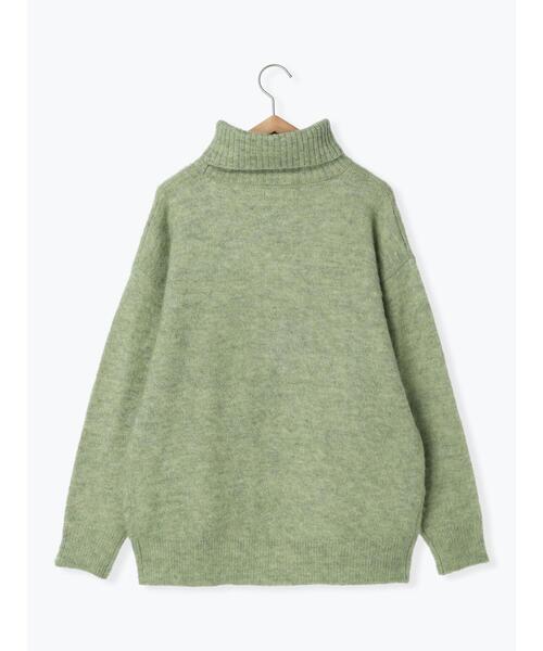 ehka sopo（エヘカソポ）の「オーバーシルエットハイネックニット（ニット/セーター・レディース・チャコールグレー/ベージュ/グリーン/ラベンダー・F）」の22枚目の写真