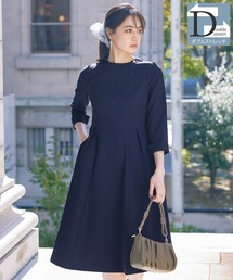 【ダブルストレッチ】フレアワンピース