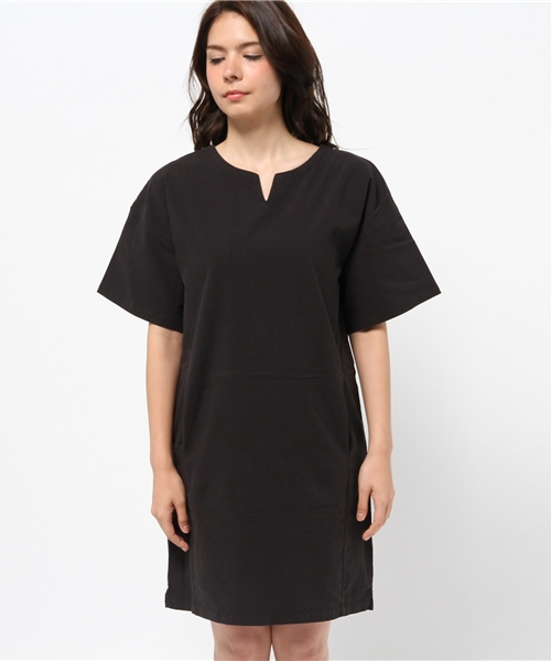 Kastane（カスタネ）の「【Kastane】スキッパーワンピース（チュニック・レディース・グレー/カーキ/ボルドー/ブラック・FREE）」の13枚目の写真