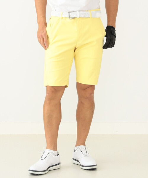 BEAMS GOLF（ビームスゴルフ）の「【伸縮性】BEAMS GOLF PURPLE LABEL / シェルタリングオックス 3D ショートパンツ（その他パンツ・メンズ・ホワイト/イエロー/ネイビー/ピンク・50/48/46/44/42/52）」の3枚目の写真