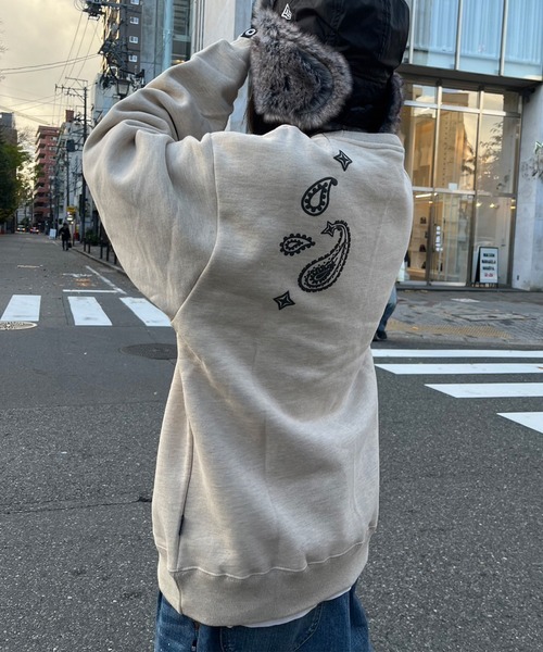 EXAMPLE(エグザンプル)の「EXAMPLE OLDEX LOGO CREWNECK(スウェット・メンズ・キナリ/アッシュ/ブラック・XL/XXL/M/L)」の9枚目の写真