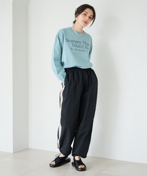 BAYFLOW（ベイフロー）の「ソフトパフクロスサンダル（サンダル・レディース・ラベンダー/ピンク/ブラック・MEDIUM/LARGE）」の5枚目の写真