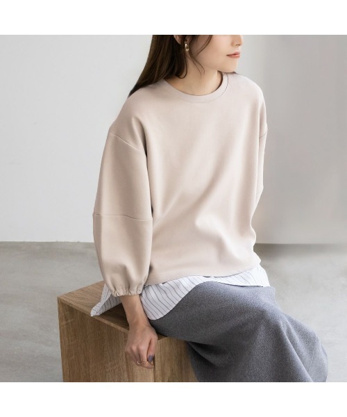 NAVY(ネイビー)の「NAVY 時短アイテム 袖ボリュームプルオーバー(その他トップス・レディース・グリーン系その他/ラベンダー/ライトベージュ・M/L)」の3枚目の写真