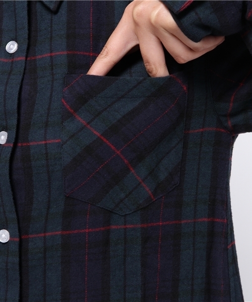 WEGO（ウィゴー）の「WEGO/ネルシャツワンピース（シャツワンピース・レディース・ブルー系その他/レッド系その他/その他1/その他2・FREE）」の18枚目の写真