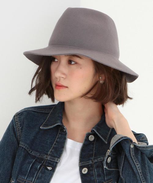 UNITED ARROWS（ユナイテッドアローズ）の「□UBMM FOLDING マニッシュハット†◆（ハット・レディース・ブラック/ライトグレー/ベージュ/ネイビー・フリー）」の3枚目の写真