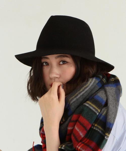 UNITED ARROWS（ユナイテッドアローズ）の「□UBMM FOLDING マニッシュハット†◆（ハット・レディース・ブラック/ライトグレー/ベージュ/ネイビー・フリー）」の2枚目の写真