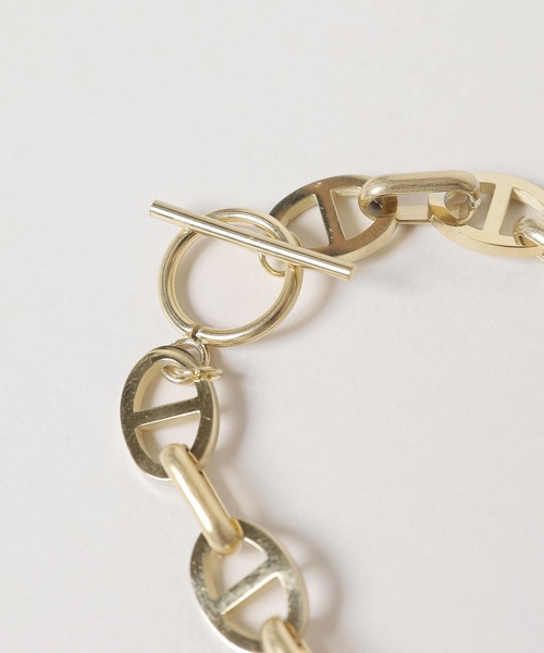 ROOPTOKYO（ループトウキョウ）の「アンカーチェーンブレスレット ユニセックス（ブレスレット・レディース・ゴールド・FREE）」の2枚目の写真