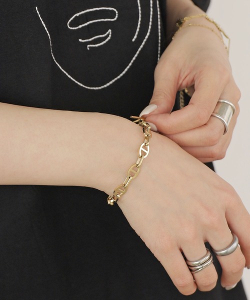 ROOPTOKYO（ループトウキョウ）の「アンカーチェーンブレスレット ユニセックス（ブレスレット・レディース・ゴールド・FREE）」の9枚目の写真