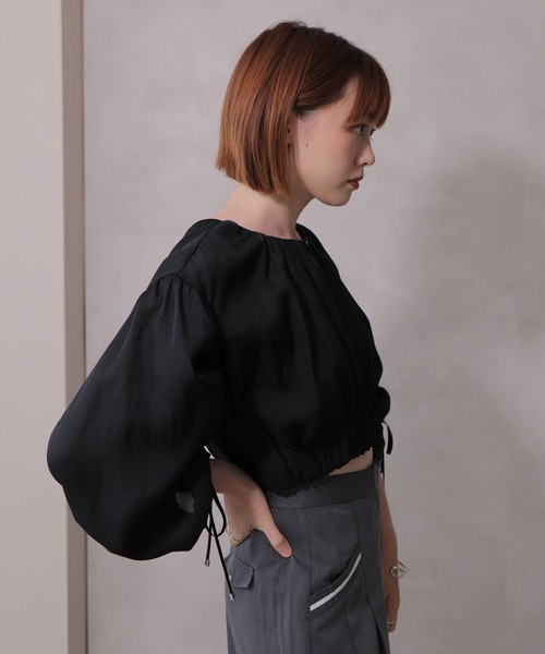 LADYMADE（レディメイド）の「ドロストスリーブシアーブルゾン（ブルゾン・レディース・ネイビー/ホワイト/ブラック・FREE）」の20枚目の写真