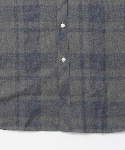 BEAMS BOY(ビームスボーイ)の「BEAMS BOY / ネルチェック ロールアップ ロングワンピース(シャツワンピース・レディース・レッド/ネイビー・ONE SIZE)」の7枚目の写真