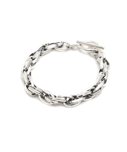 YArKA/ヤーカ】central bulge flat chain design bangle [kibuo