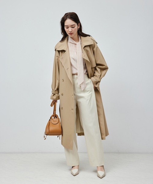 ROPE'（ロペ）の「【逸品】ベーシックトレンチコート【雑誌掲載】（トレンチコート・レディース・ベージュ/ネイビー・36/38）」の20枚目の写真