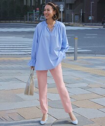 UNFILO（アンフィーロ）の「【新色登場！】【15サイズ展開/シワになりにくい】BEAUTY MOVE スティックパンツ（その他パンツ）」