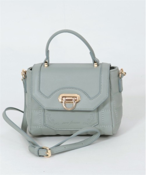 axes femme（アクシーズファム）の「ダブルステッチキルトバッグ（ショルダーバッグ・レディース・グレイッシュベージュ/グリーン/ブラック・FREE）」の15枚目の写真