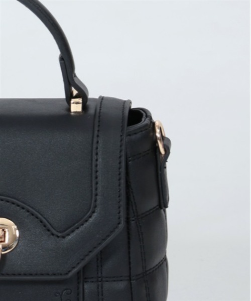 axes femme（アクシーズファム）の「ダブルステッチキルトバッグ（ショルダーバッグ・レディース・グレイッシュベージュ/グリーン/ブラック・FREE）」の14枚目の写真