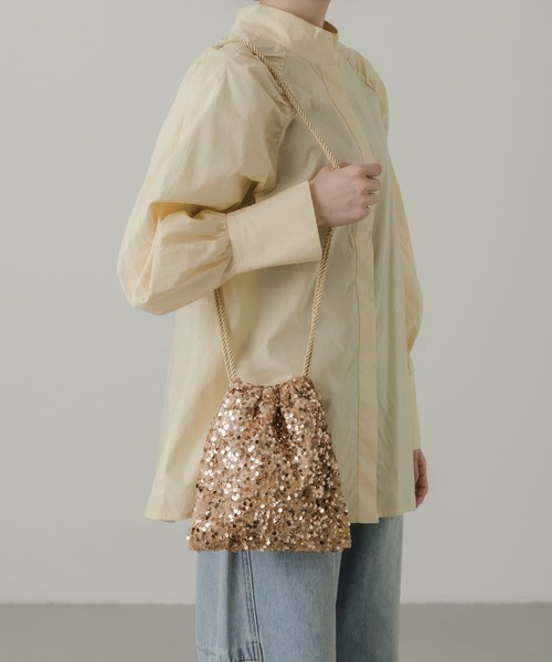 SMELLY（スメリー）の「スパンコールキンチャクショルダー（ショルダーバッグ・レディース・ブラック系その他/ゴールド系その他・-）」の9枚目の写真