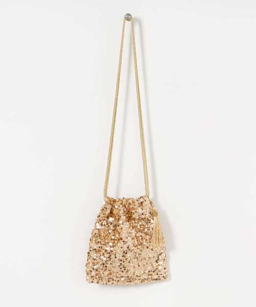 SMELLY（スメリー）の「スパンコールキンチャクショルダー（ショルダーバッグ・レディース・ブラック系その他/ゴールド系その他・-）」の11枚目の写真