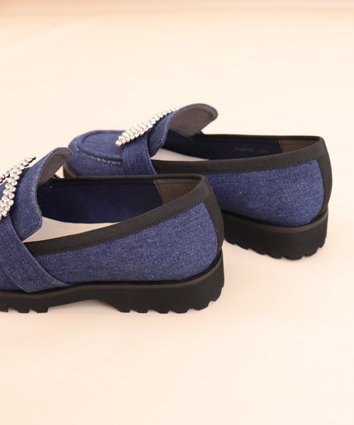 セール】ビジューバックル厚底ローファー（ローファー）｜artemis by