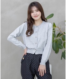 clear | ハトメバー釦ニットカーディガン≪2024SS新作≫(カーディガン/ボレロ)