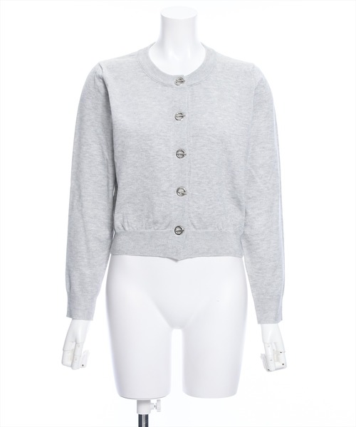 clear（クリア）の「ハトメバー釦ニットカーディガン（カーディガン/ボレロ・レディース・ライトグレー/ブラック/イエロー系その他/オフホワイト・F）」の14枚目の写真