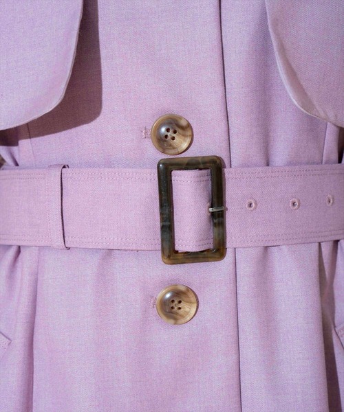 WILLSELECTION（ウィルセレクション）の「スタンドカラーシングルトレンチコート（トレンチコート・レディース・ベージュ/ピンク/ブルー/ラベンダー・FREE）」の19枚目の写真