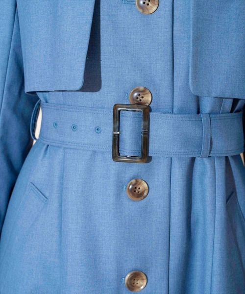 WILLSELECTION（ウィルセレクション）の「スタンドカラーシングルトレンチコート（トレンチコート・レディース・ベージュ/ピンク/ブルー/ラベンダー・FREE）」の18枚目の写真