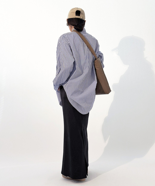 FREEMANS SPORTING CLUB(フリーマンズ スポーティング クラブ)の「【FREEMANS SPORTING CLUB】CHRYSTIE SHIRTS (Stripe)(シャツ/ブラウス・レディース・ライトブルー・FREE)」の9枚目の写真