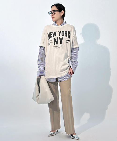 FREEMANS SPORTING CLUB(フリーマンズ スポーティング クラブ)の「【FREEMANS SPORTING CLUB】CHRYSTIE SHIRTS (Stripe)(シャツ/ブラウス・レディース・ライトブルー・FREE)」の11枚目の写真