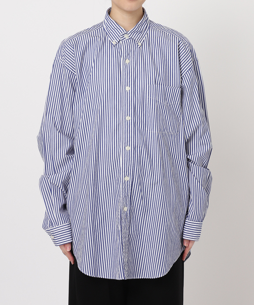 FREEMANS SPORTING CLUB(フリーマンズ スポーティング クラブ)の「【FREEMANS SPORTING CLUB】CHRYSTIE SHIRTS (Stripe)(シャツ/ブラウス・レディース・ライトブルー・FREE)」の14枚目の写真