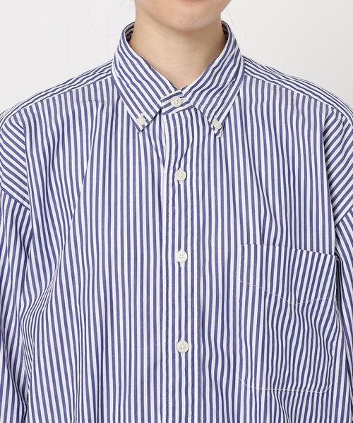 FREEMANS SPORTING CLUB(フリーマンズ スポーティング クラブ)の「【FREEMANS SPORTING CLUB】CHRYSTIE SHIRTS (Stripe)(シャツ/ブラウス・レディース・ライトブルー・FREE)」の17枚目の写真