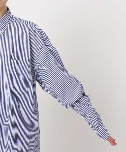 FREEMANS SPORTING CLUB(フリーマンズ スポーティング クラブ)の「【FREEMANS SPORTING CLUB】CHRYSTIE SHIRTS (Stripe)(シャツ/ブラウス・レディース・ライトブルー・FREE)」の19枚目の写真