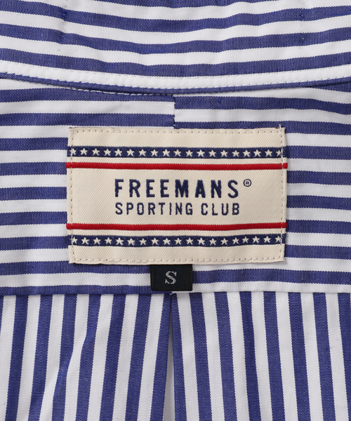 FREEMANS SPORTING CLUB(フリーマンズ スポーティング クラブ)の「【FREEMANS SPORTING CLUB】CHRYSTIE SHIRTS (Stripe)(シャツ/ブラウス・レディース・ライトブルー・FREE)」の2枚目の写真