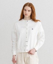 [WOMEN] GAUZE FRENCH TERRY CARDIGAN / クルーカーディガン