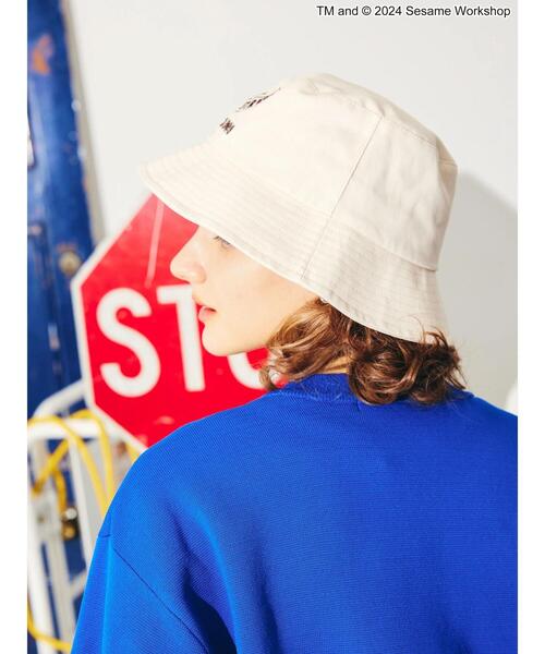SESAME STREET（セサミストリート）の「刺繍バケットハット/セサミストリート（ハット・レディース・アイボリー・FREE）」の4枚目の写真