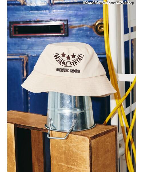 SESAME STREET（セサミストリート）の「刺繍バケットハット/セサミストリート（ハット・レディース・アイボリー・FREE）」の6枚目の写真